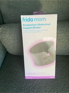 Frida Mom Postpartum Abdominal Support Binder - White